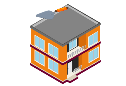 Concrete voids repair illustration