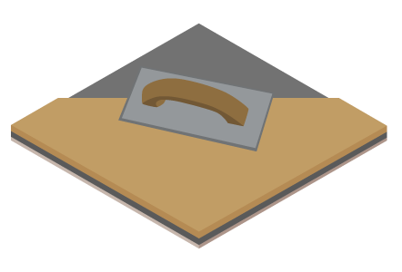 Concrete voids repair illustration