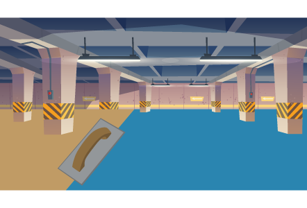 Concrete voids repair illustration