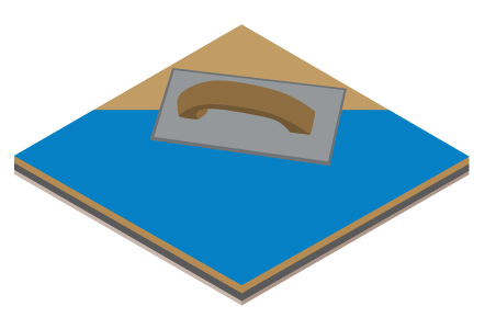 Concrete voids repair illustration