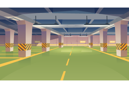 Concrete voids repair illustration