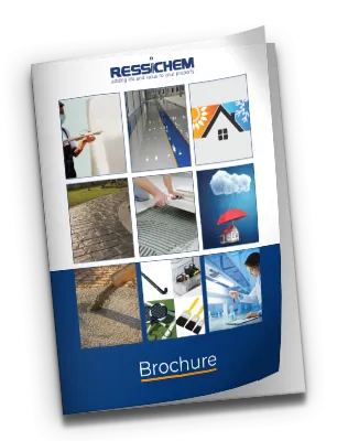 Brochure showing various product images
