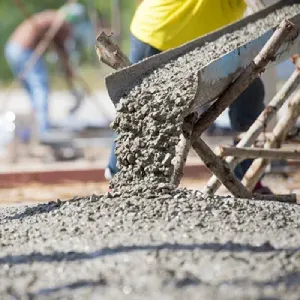 Concrete admixtures being poured