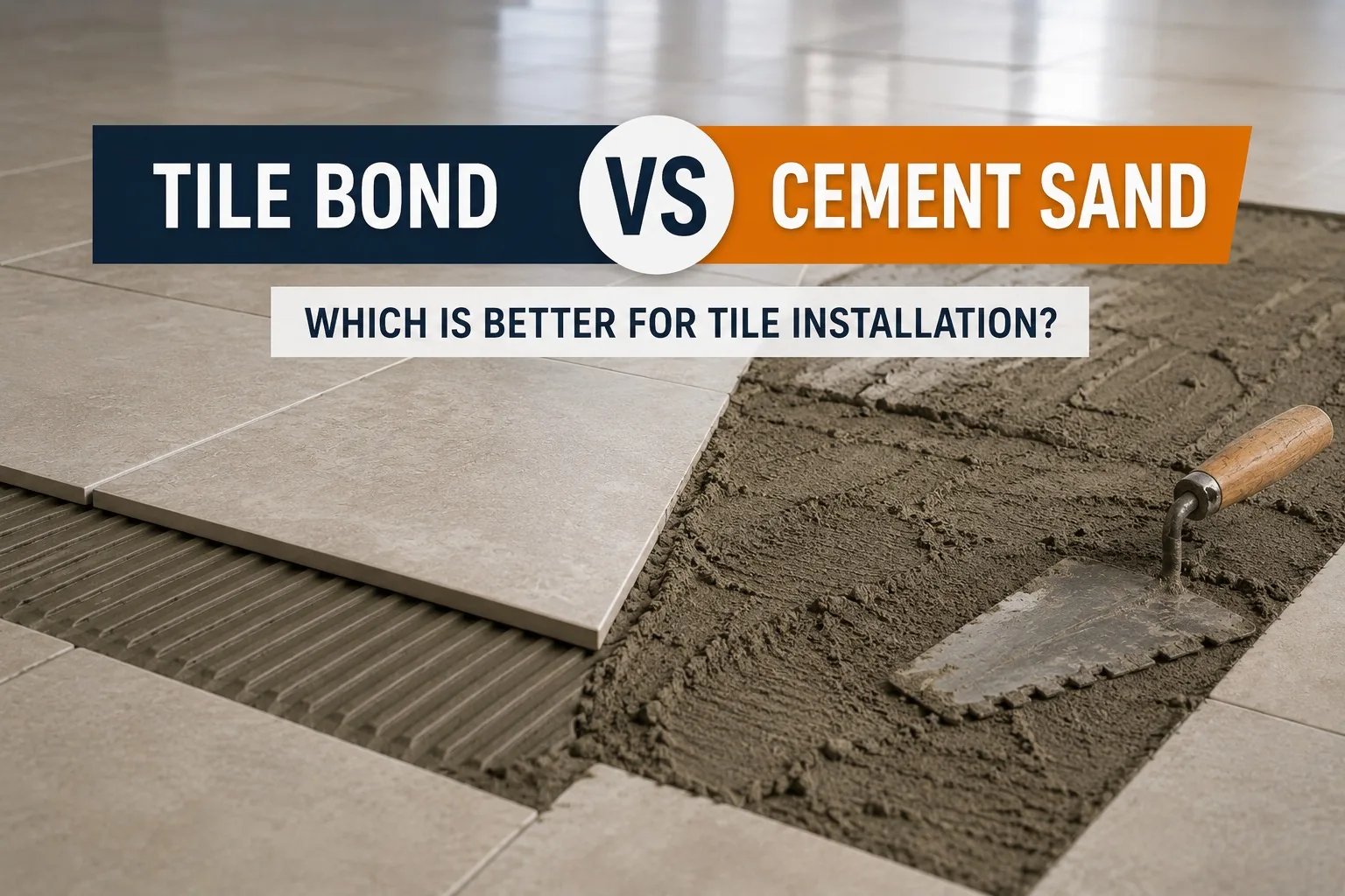 Tile Bond Vs Cement Sand
